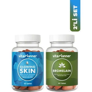 Vita Manner Glowing Skin & Bromelain Seti