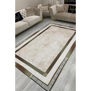 Renkli Butik Kadife Dokulu, Lastikli, Süngerli, Kaymaz, Yıkanabilir Modern Desenlerde Halı Örtüsü - 4 M2