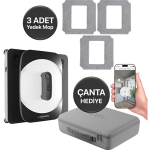 Xenon Smart Elo Cam Temizleme Robotu Ultra Sessiz Mobil Uygulama Kontrollü Kumandalı Pencere Temizlik Robotu X8681