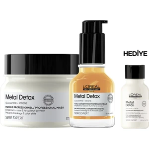 L'Oréal Professionnel Serie Expert Arındırıcı Metal Detox Saç Bakım Seti