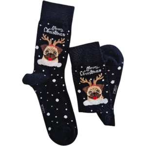 Egs Textile Yılbaşı Temalı Bug Köpek Desenli Soketçorap Unısex