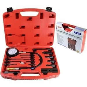 013-KK1123 Dizel Motor Kompresyon Test Kiti Cihazı 17 Parça