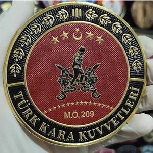 Çukurova Ütü Türk Kara Kuvvetleri 9.5 cm Patch 3D Plastik Tpu, Yeni Model Tip Cırtlı, Standart Ölçü, 1.sınıf