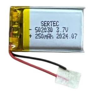 502030 3.7V 250 Mah Li-Polymer Pil DEVRELI/1.5A (944944)