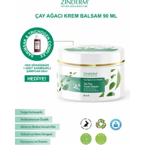 Zinderm Çay Ağacı Yağı Kremi, Balsamı 90 ml