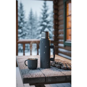 Le Paon 1.5 L Paslanmaz Çelik Termos Katlanır Kulp Sızdırmaz 24 Saat Sıcak 48 Saat Soğuk Bpa Free