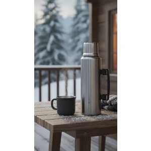 Le Paon 1.5 L Paslanmaz Çelik Termos Katlanır Kulp Sızdırmaz 24 Saat Sıcak 48 Saat Soğuk Bpa Free