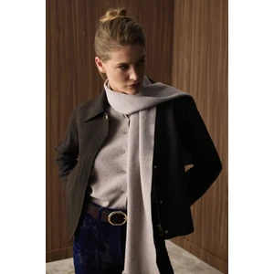 Atkılı Triko Yelek - Bej