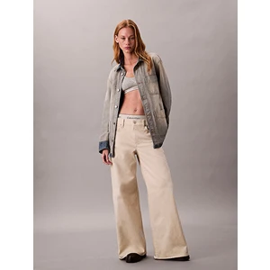 Calvin Klein Kadın Bej Pantolon