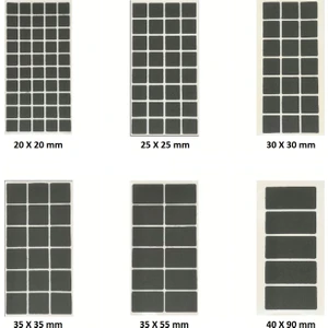 Zemin Koruyucu Yapışkanlı Keçe, Ses ve Çizik Önleyici Siyah Mobilya Keçesi 6 Parça