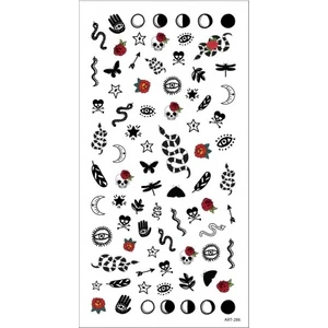 Artikel Ezoterik-1 Tırnak Dövmesi, Tırnak Tattoo, Nail Art, Tırnak Sticker