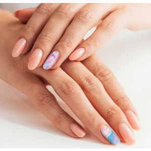 Mermer Desenli Tırnak Dövmesi