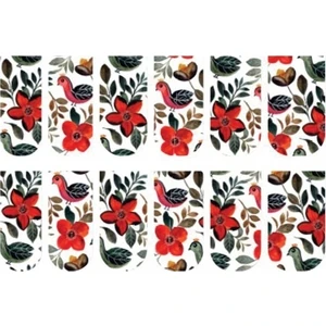 Çiçek ve Kuş Tırnak Dövmesi