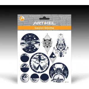 Artikel ART-122 Geçici Dövme 15,5 x 15,5 cm Geçici Tattoo