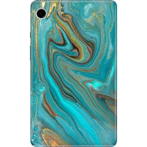 Samsung Galaxy Tab A9 SM-X110 8.7" Kılıf Tablet Için Desenli Silikon Kapak - Liquid Mermer