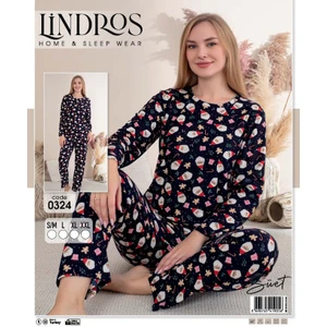 Yılbaşı Desenli Süet Pijama