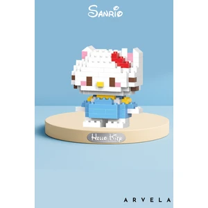 Bricks Mavi Hello Kitty Mini Blocks Figürü – Dekoratif Koleksiyon Oyuncağı