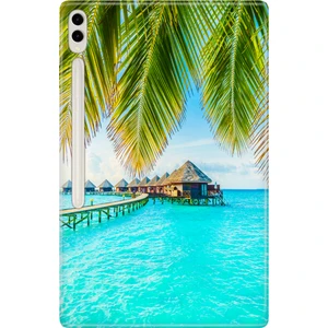 Galaxy Tab S9 Ultra SM-X910 14.6" Kılıf Tablet Için Desenli Silikon Kapak - Maldiv