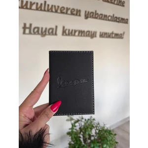 Efe Deri Vespa Deri Dikişli Araç Ruhsat Kılıfı Kabı Oto Ruhsatlık Araba Ruhsat Koruyucu..