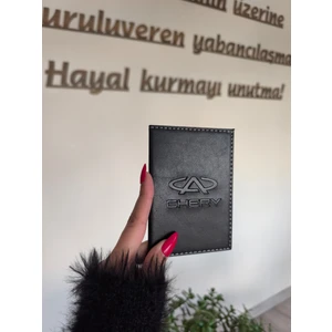 Efe Deri Chery Deri Dikişli Araç Ruhsat Kılıfı Kabı Oto Ruhsatlık Araba Ruhsat Koruyucu