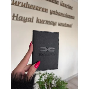 Efe Deri Dacia Deri Dikişli Araç Ruhsat Kılıfı Kabı Oto Ruhsatlık Araba Ruhsat Koruyucu