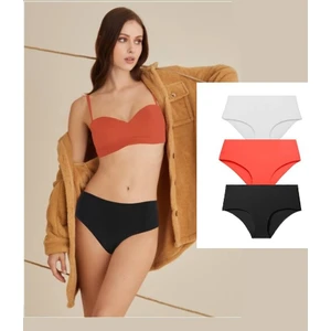 Nbb Siyah 3lü Lazer Yüksek Bel Külot