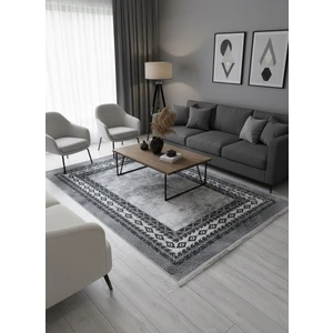 Gri- Jüt Sisal Görünümlü Lateks Taban Halı