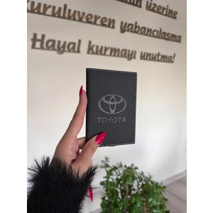 Efe Deri Toyota Deri Dikişli Araç Ruhsat Kılıfı Kabı Oto Ruhsatlık Araba Ruhsat Koruyucu