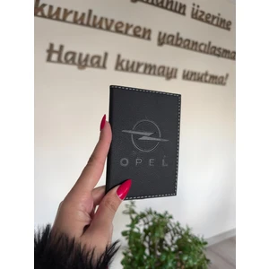 Efe Deri Opel Deri Dikişli Araç Ruhsat Kılıfı Kabı Oto Ruhsatlık Araba Ruhsat Koruyucu