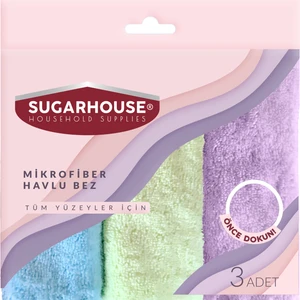 Sugar House Mikrofiber Havlu Bez 3'lü