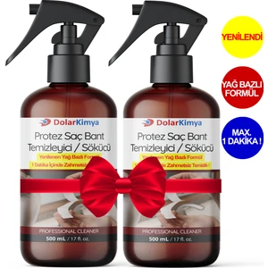 Dolar Kimya Protez Saç Bant Sökücüsü Temizleyicisi (Yağ Bazlı Yeni Formül) | 2 x 500 ml