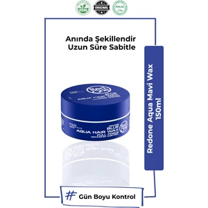 Vitaminli Saç Şekillendirici Mavi Wax 150 ml | Tüm Saç Tipleri İçin Uzun Süre Kalıcı Parlak ve Güçlü Etki