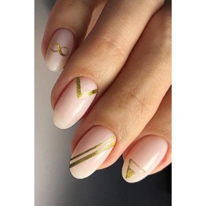 Artikel Çizgi Yaldız Tırnak Dövmesi, Tırnak Tattoo, Nail Art, Tırnak Sticker