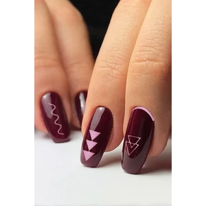 Artikel Pembe Etnik Çizgiler Metalik Tırnak Sticker, Nail Sticker, Nail Art