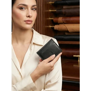 Hakiki Gerçek Deri Kartlık – El Yapımı Lüks Kart Cüzdanı