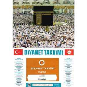 DİB Yayınları İSTANBUL 2.BÖLGE 2026 Yılı Diyanet Takvimi