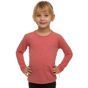 Turuncu Melanj Basic Mevsimlik Likralı Uzun Kollu Kız Çocuk Tişört