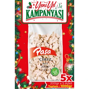 Paşa Kuruyemiş Kavrulmuş Kabak Çekirdeği 1 Kg (200 gr x 5 Adet) (Çıtır Tuzlu Kabak Çekirdeği)