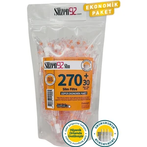 Süzen 92 270 Slim Sigara Filtresi Ağızlık + 30 Ultra Slim Adaptör Ekonomik Paket