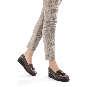 Artı Artı Ayakkabı ARTI-ARTI001-7475-501 Hakiki Deri Ortopedik  Kadın Bağsız Kahverengi Roc Ayakkabı