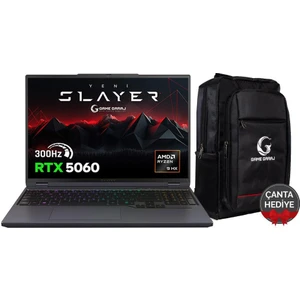 Game Garaj Slayer R9T-5060 C8 Amd Ryzen 9 8945HX 16GB Ram 500GB SSD RTX5060 16" 300Hz Qhd+ Freedos Gaming Laptop