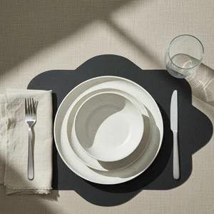 Grand Fine Art 2 Adet Deri Dikdörtgen Amerikan Servis 33X44 cm Simetrik Desenler Serisi 118