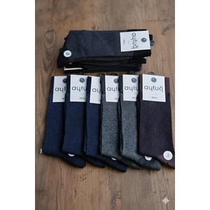 Aytuğ; Bambu Erkek Soket Çorabı , Asorti 12'li Kutu