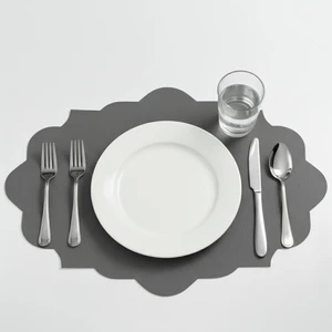 Grand Fine Art 2 Adet Deri Dikdörtgen Amerikan Servis 33X44 cm Simetrik Desenler Serisi 119