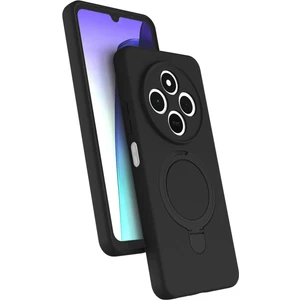 M.TK Moveteck Xiaomi Redmi 14C Kılıf Magsafe Halkalı Extra Standlı Içi Kadife Yumuşak Renkli Silikon Samara Kapak