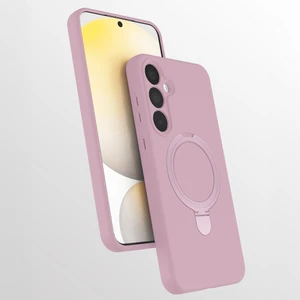 M.TK Moveteck Samsung Galaxy A35 Kılıf Magsafe Halkalı Extra Standlı Içi Kadife Yumuşak Renkli Silikon Samara Kapak