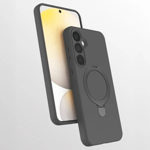 M.TK Moveteck Samsung Galaxy A25 Kılıf Magsafe Halkalı Extra Standlı Içi Kadife Yumuşak Renkli Silikon Samara Kapak