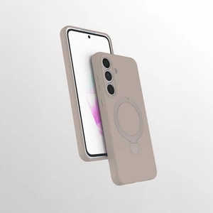 M.TK Moveteck Samsung Galaxy A25 Kılıf Magsafe Halkalı Extra Standlı Içi Kadife Yumuşak Renkli Silikon Samara Kapak