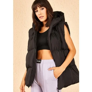 Kadın Kapüşonlu Şişme Yelek