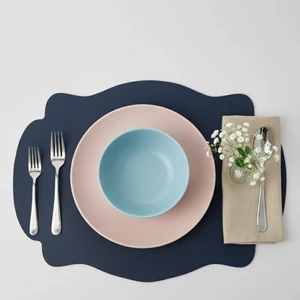 Grand Fine Art 2 Adet Deri Dikdörtgen Amerikan Servis 33X44 cm Simetrik Desenler Serisi 120